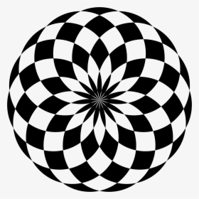 Reina"s Magic Circle By Kyokoofmirrors - Black And White Circle Checkerboard, HD Png Download, Free Download