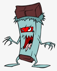Cigarette Clipart Evil - Evil Candy Bar Cartoon, HD Png Download, Free Download