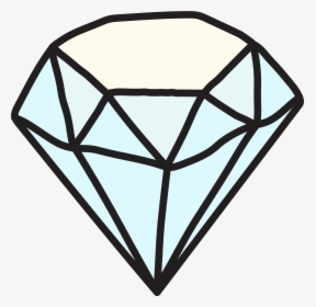 Transparent Diamond Png Transparent - Cartoon Drawing Of Diamond Png, Png Download, Free Download
