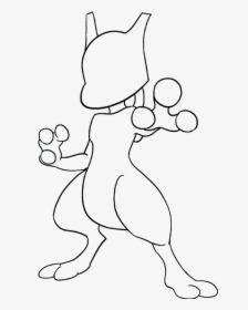 How To Draw Mewtwo - Pokemon Drawing Easy Mewtwo, HD Png Download, Free Download