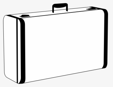 White Suitcase Clip Arts - Suitcase Black And White, HD Png Download, Free Download