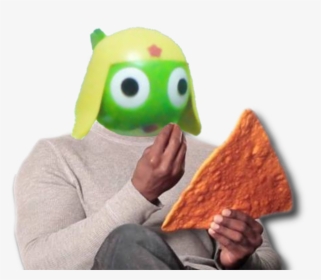 Product - Handsome Black Man Holding Dangerously Large Dorito, HD Png Download, Free Download