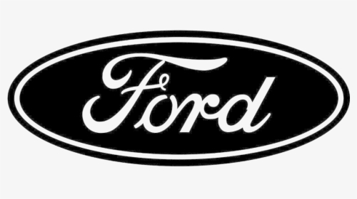 Ford Logo Png Hd - Ford Logo Black In White, Transparent Png, Free Download