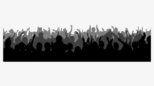 Transparent Crowd Of People Png - Silhouette Transparent Background Crowd, Png Download, Free Download