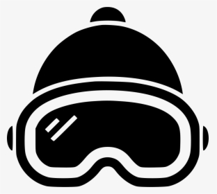 Skiier Snowboarding Goggles And Beanie - Snowboard Icon Png, Transparent Png, Free Download