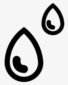 Two Raindrops - Goccia Di Pioggia Disegnata, HD Png Download, Free Download
