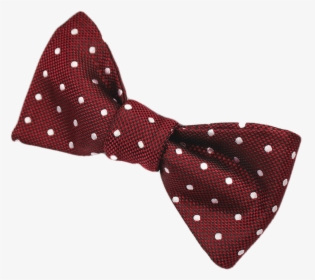 Red And White Polka Dot - Bow Tie, HD Png Download, Free Download