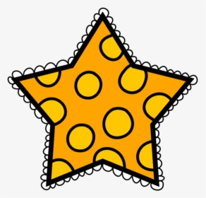 Orange Polka Dot Star Clipart , Png Download - Polka Dot Star Clipart, Transparent Png, Free Download