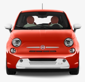 Fiat Front View Red Color Car Png - Fiat 500 Front View, Transparent Png, Free Download