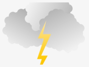 Lightening Clipart Lightning Strike - Clouds With Lightning Png, Transparent Png, Free Download