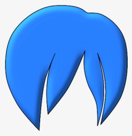 Anime Hair 2 - Blue Hair Clip Art, HD Png Download, Free Download