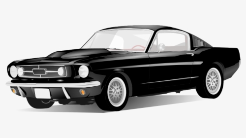 Car Front Vector Png - Sportscar Clip Art Black And White, Transparent Png, Free Download