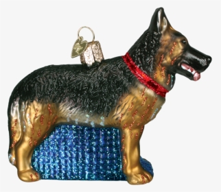 Old World Christmas German Shepherd Dog Glass Blown - Old German Shepherd Dog, HD Png Download, Free Download