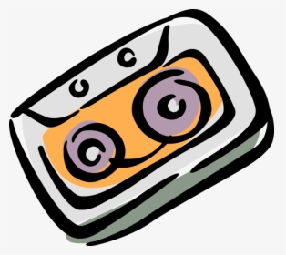 Vector Illustration Of Cassette Tape Audio Cassette, HD Png Download, Free Download
