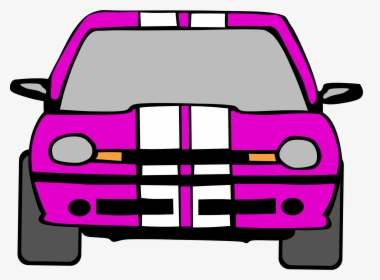 Dodge Neon Car Clip Arts - Front View Of The Car Clipart, HD Png Download, Free Download