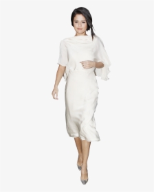Selena Gomez White Dress - Cocktail Dress, HD Png Download, Free Download