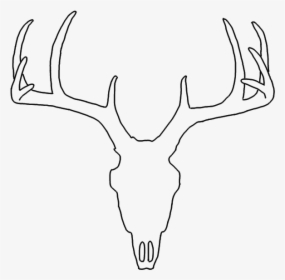 Clip Art Faux Wall Decor By - Outline Deer Head Drawing, HD Png Download, Free Download