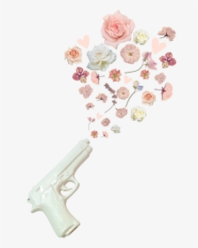 Flowers Gun And Transparent Image Pastel Goth Tumblr Transparent Hd Png Download Kindpng
