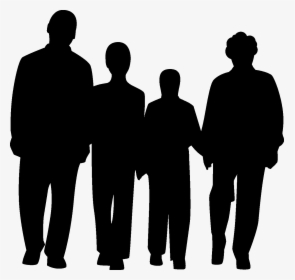 Family Silhouettes Png - Silhouette, Transparent Png, Free Download