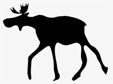 Moose Family Silhouette - Elk Clip Art, HD Png Download, Free Download