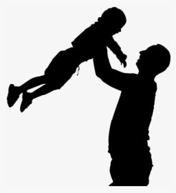 Father, Son, Silhouette, Boy, Child, Family, Human - Man With Kids Png Silhouette, Transparent Png, Free Download