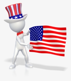 Transparent Grunge American Flag Png - Guy With American Flag, Png Download, Free Download
