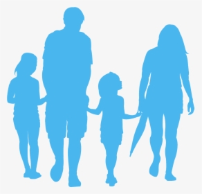 Family And Technology Silhouette, HD Png Download, Free Download