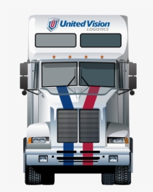 Uvl Truck Mock-up Front View White - Trailer Truck, HD Png Download, Free Download