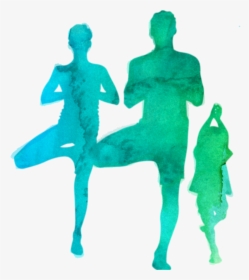Family Yoga Silhouette, HD Png Download, Free Download
