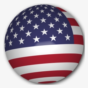 Usa Flag Sphere Clip Art Transparent Stock - Usa Flag Sphere Png, Png Download, Free Download