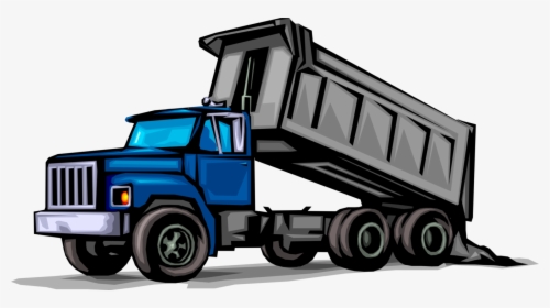 Collection Of Free Vector Truck Dump - Construction Dump Truck Vector, HD Png Download, Free Download