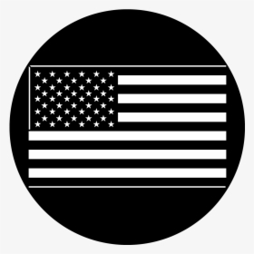 American Flag Black And White Png - Ellington Airport, Transparent Png, Free Download