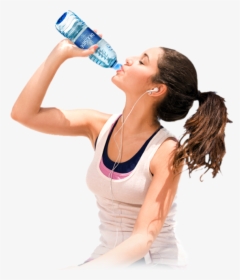Someone Drinking Bottled Water Png - People Drinking Water Png, Transparent Png, Free Download