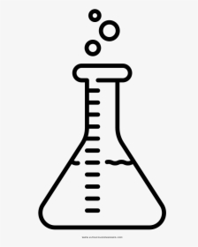Clip Art Beaker Coloring Page - Science Beaker Coloring Pages, HD Png Download, Free Download