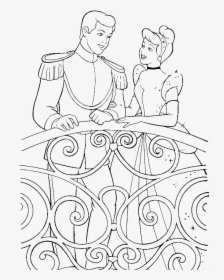 Clip Art And Prince In Balcony - Prince And Princess Colouring Pages, HD Png Download, Free Download