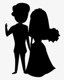 Wedding Couple Silhouette Clip Art, HD Png Download, Free Download