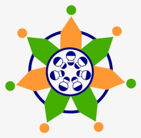 They Are In Saffron And Green Color Which Are Indian - Logo Design In Indian Flag, HD Png Download, Free Download