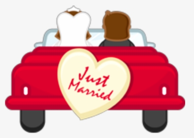 Ftestickers Car Couple Love Wedding Justmarried Clipart - Honeymoon Png, Transparent Png, Free Download