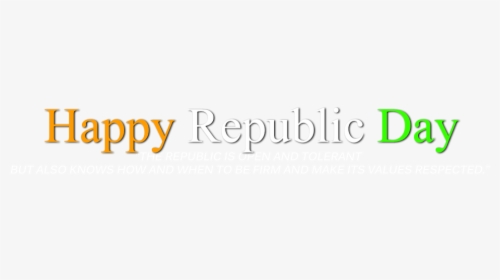 Happy Republic Day Png Text, Transparent Png, Free Download