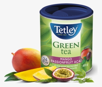Tetley Mango Passionfruit Acai Green Tea - Tetley Mango And Passionfruit Tea, HD Png Download, Free Download