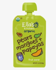 Pears Mangoes Papayas - Ella's Kitchen Mango Papaya, HD Png Download, Free Download
