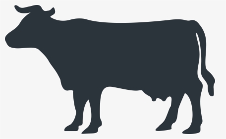 Cow Silhouette 1png - Silhouette Of A Rhino, Transparent Png, Free Download