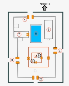 10th To 13th Century Chidambaram Nataraja Temple Plan - Chidambaram Nataraja Temple Plan, HD Png Download, Free Download