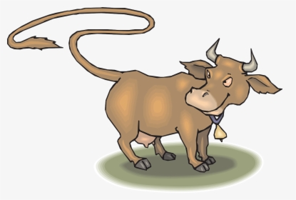 Transparent Mad Eyes Png - Cow With A Long Tail, Png Download, Free Download