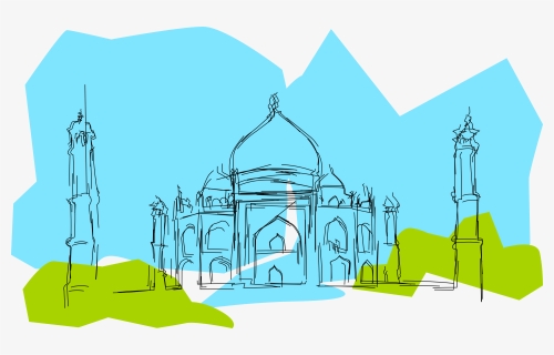 Taj, Tajmahal, Monument, Agra, Landmark, Mausoleum - Taj Mahal Graphic, HD Png Download, Free Download