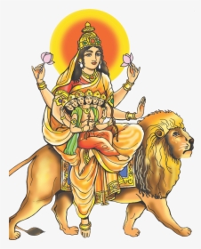 Lord Durga Png Image File - 5th Day Of Navratri, Transparent Png, Free Download