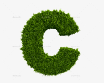 Letter O Grass Png , Png Download - C In Png 3d, Transparent Png, Free Download