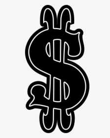 Dollar Signs Png - Dollar Black And White, Transparent Png, Free Download