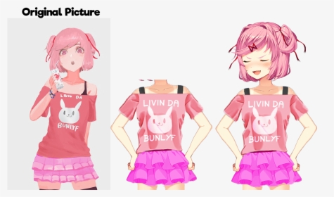 I Loved This Picture Of Natsuki, That I Have To Make - Cartoon, HD Png Download, Free Download