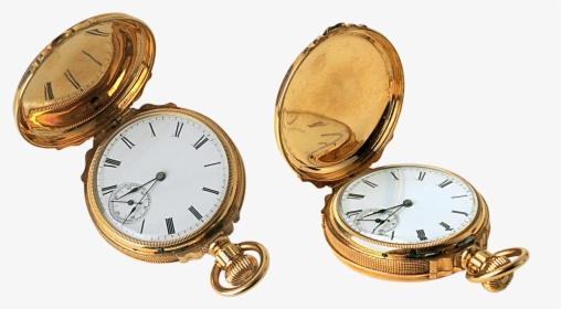 Clock Pocket Watch Gold Free Picture - Vintage Pocket Watch Transparent Background, HD Png Download, Free Download